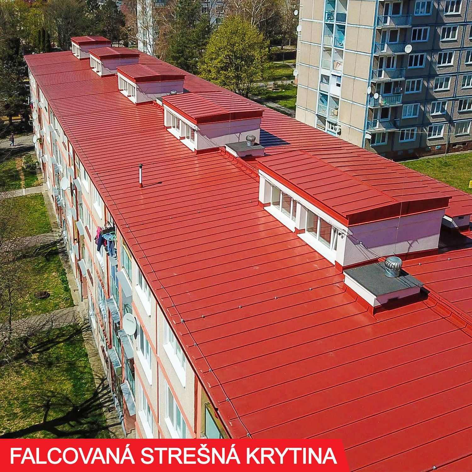 Falcovaná střešní krytina